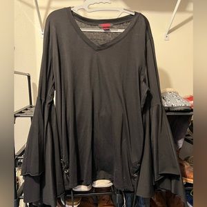 Brand new rock and roll flare sleeve top